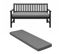David & Amaya Outdoor Garden 2/3/4 Seater Bench Cushion Waterproof Comfortable Replacement Seat Pads Zip Cover for Rattan, Patio, Lawn, Balcony & Indoor Furniture (Charcoal, 2 Seater (108x45x6cm)