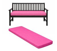 David & Amaya Outdoor Garden 2/3/4 Seater Bench Cushion Waterproof Comfortable Replacement Seat Pads Zip Cover for Rattan, Patio, Lawn, Balcony & Indoor Furniture (Pink, 3 Seater (143x52x6cm))