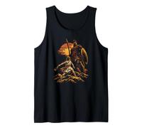 David and Goliath Sling Warrior Biblical Courage Art Tank Top