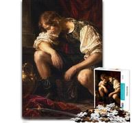 David And Goliath Sword Wooden Jigsaw Puzzle, Adult Activity, 500 Pieces | Puzzle for Adults - indoor weekend activity at your own pace.