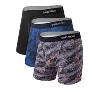 DAVID ARCHY Boxers for Men Quick-Dry Highly Stretchy Sports Mens Underwear Comfortable Soft Long-leg Men's Boxer Briefs for High-intensity Exercise Sweat Heavily Multi-pack