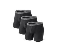 DAVID ARCHY Men's Boxer Bamboo Boxer Shorts Men's Underwear Multipack with Fly, Ultra Soft and Breathable - 3 Pack