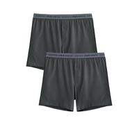 DAVID ARCHY Men's Boxer Cotton Underwear Soft Breathable Boxer Shorts Home Sleep Pants With Buttons Multi-pack (UK, Alpha, S, Regular, Regular, Grey*2)