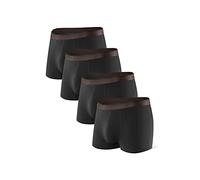 DAVID ARCHY Men's Boxer Shorts Trunks, Bamboo Men's Boxers Shorts with 3D Pouch Multipack, Ultra Soft and Breathable - 4 Pack