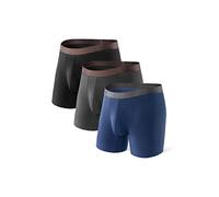 DAVID ARCHY Men's Boxers Bamboo Men's Underwear Ultra Soft and Breathable Men's Boxers Shorts Multipack - 3 Pack