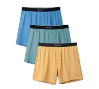 DAVID ARCHY Men's Boxers Men's Cotton Underwear Breathable Super Soft Boxer