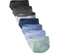 DAVID ARCHY Mens Briefs Bamboo Underwear Silky Smooth Lightweight Breathable Antibacterial Men's Boxer Shorts 3D Pouch Boxers for Men 7 Pack