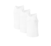 DAVID ARCHY Men's Micro Modal Undershirts Tank Top Undershirt Moisture-Wicking 3-Pack White