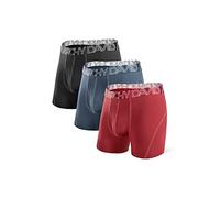 DAVID ARCHY Men's Ultra Soft Mesh Sports Underwear-Quick Dry Breathable Boxer Briefs(3 Pack)