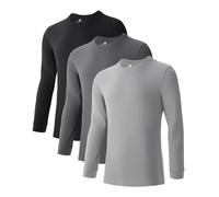 DAVID ARCHY Men's Undershirts Tops 40S Combed Cotton Blended Stretch Short Sleeve T-Shirts for Men Crew Neck Fit Moisture-Wicking Strong Resilience Underwear Mens Tees 3 Pack