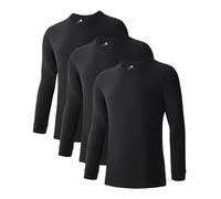 DAVID ARCHY Men's Undershirts Tops 40S Combed Cotton Blended Stretch Short Sleeve T-Shirts for Men Crew Neck Fit Moisture-Wicking Strong Resilience Underwear Mens Tees 3 Pack