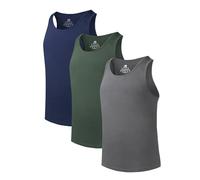 DAVID ARCHY Men's Vests Underwear Undershirt, Bamboo Rayon Men Sleeveless Vests Crewneck Slimming Underwear Shirt - 3 Pack