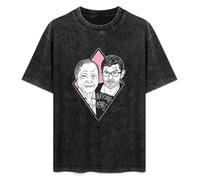 David Attenborough and Louis Theroux Mens T-Shirt Black Unisex Tee M