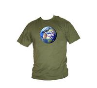 David ATTENBOROUGH - Blue Planet II - Planet Earth - TV Legendary Broadcaster Mens T-Shirt (xx Large, Military Green)
