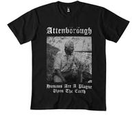 David Attenborough Humans are A Plague Upon The Earth Men t Shirt Black L