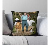 David Attenborough Save Our Planet Pillowcase Polyester Linen Velvet Pattern Zip Decorative Home Cushion Case