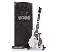 David B Supro Dual-Tone Miniature Guitar Replica - Music Gifts - Handmade Ornamental 1/4 Scale - Includes a Display Box, Name Tag and Miniature Guitar Stand