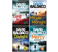 David Baldacci Atlee Pine Series 4 Books Collection Set (Long Road to Mercy, A Minute to Midnight, Daylight, Mercy)
