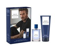 David Beckham Classic Blue Eau de Toilette and Shower Gel Gift Set for Men, Captivating Vibrant Men's Fragrance 50ml and 200ml