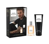 David Beckham Classic Eau de Toilette & Showe Gel Gift Set for Him, Captivating Fresh-Ambery-Woody Aftershave, 50ml & 200ml