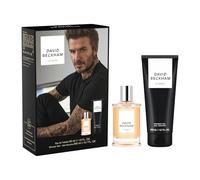 David Beckham Classic Eau de Toilette & Showe Gel Gift Set for Him, Captivating Fresh-Ambery-Woody Aftershave, 50ml & 200ml