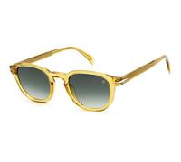 DAVID BECKHAM DB 1007/S 40G/9K Man Sunglasses Plastic Yellow Grey Round Shaded