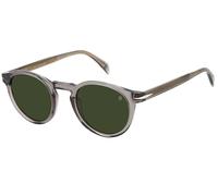 DAVID BECKHAM Man DB 1036/S KB7/QT Sunglasses Acetate Grey Green Round