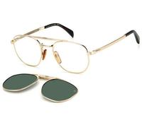 DAVID BECKHAM Man DB 1082/G/CS 06J/UC Sunglasses Metal Gold Grey Geometric Clip-on