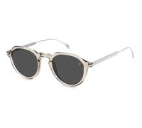 DAVID BECKHAM DB 1098/S 79U/IR Man Sunglasses Titanium Mud Grey Round