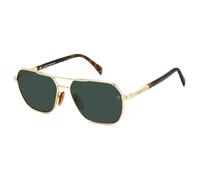 DAVID BECKHAM DB 1128/G/S 06J/QT Man Sunglasses Metal Gold Havana Green Squared