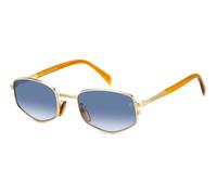 DAVID BECKHAM DB 1129/S F6W/08 Man Sunglasses Metal Gold / Brown Blue Geometric Shaded