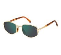 DAVID BECKHAM DB 1129/S HM2/MT Man Sunglasses Metal Gold Havana Grey Geometric Mirror
