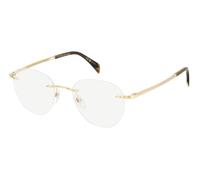 DAVID BECKHAM Man DB 1166 J5G Optical frames Metal Gold Blue Pantos Normal Mirror