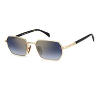 DAVID BECKHAM DB 1174/S RHL/1V Man Sunglasses Metal Gold Blue Squared Normal Mirror