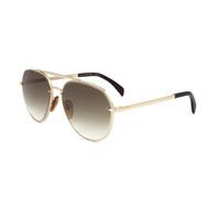 David Beckham DB7037/G/S 06J/9K Gold Havana/Green Shaded **