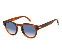 DAVID BECKHAM DB 7041/S FLAT WR9/08 Man Sunglasses Acetate Havana/Brown Light blue Round Shaded