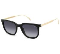 Eyewear By David Beckham Mens Black Gold 7119/s Rectangle-frame Acetate Sunglasses