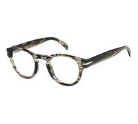 DAVID BECKHAM DB 7125 2W8 Man Optical frames Acetate Gray horn Round