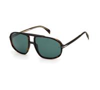 David Beckham DB1000/S 086/QT Dark Havana/Green Sunglasses