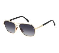DAVID BECKHAM Man DB 1128/G/S RHL/9O Sunglasses Metal Gold / Black Grey Squared Shaded