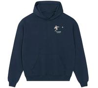 David Beckham England Badge Men's Hoodie - Navy / 2XL