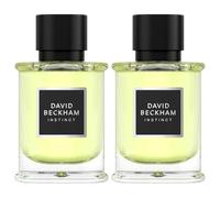 David Beckham Instinct 75ml x 2 | Eau de Parfum for Men | Vibrant Fragrance with Notes of Bergamot, Cardamom and Patchouli | Long Lasting