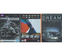 DAVID BECKHAM - INTO THE UNKNOWN / HITTING THE APEX / DREAM THE IMPOSSIBLE = 3x DVD UK SET