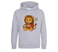 David Beckham Lion Logo Kids Hoodie - Gray / 12-13 years