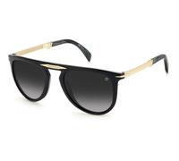 DAVID BECKHAM Man DAVID BECKHAM DB 1039/S/FD 2M2/9O Sunglasses Plastic Black/Gold Grey Pilot Shaded