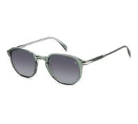 DAVID BECKHAM Man DAVID BECKHAM DB 1140/S B59/9O Sunglasses Acetate Green Grey Geometric Shaded