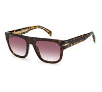 DAVID BECKHAM Man DAVID BECKHAM DB 7044/S 2IK/3X Sunglasses Acetate Havana Pink Squared Shaded