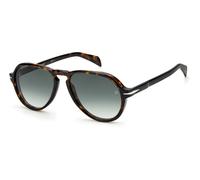 DAVID BECKHAM Man DAVID BECKHAM DB 7079/S 086/9K Sunglasses Acetate Havana Multicolor Pilot Shaded