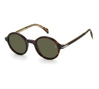 DAVID BECKHAM Man DB 1043/S 086/O7 Sunglasses Acetate Dark havana Green Round Anti-glare