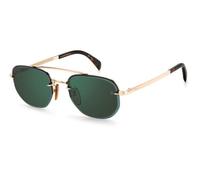 DAVID BECKHAM Man DB 1078/S 06J/MT Sunglasses Steel Gold Multicolor Geometric Mirror